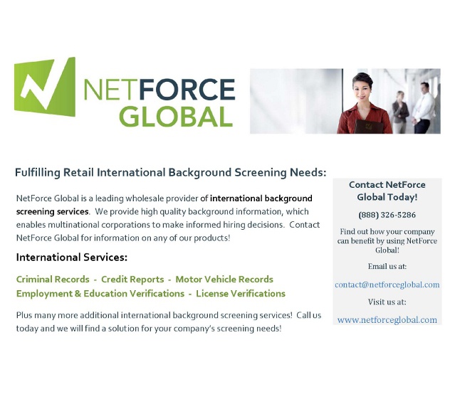 Find a Background Screening Company: Netforce Global LLC - PreEmployment  Screening Directory