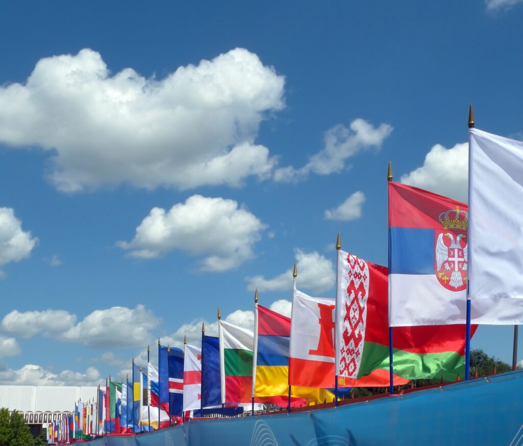 Europe Continent flags