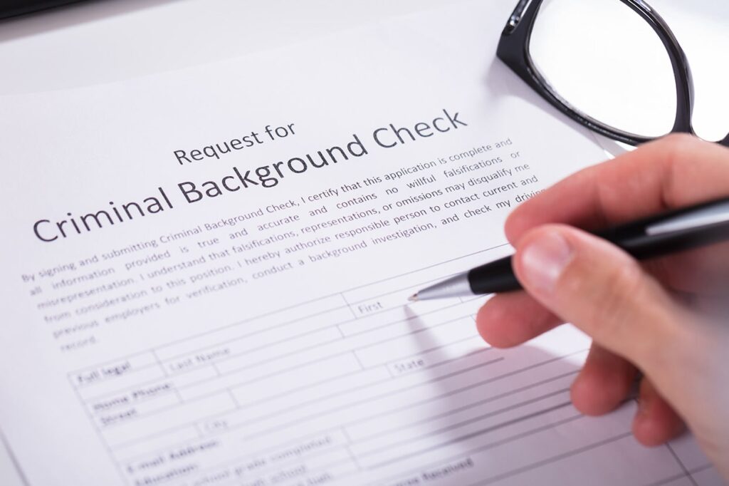 background check request