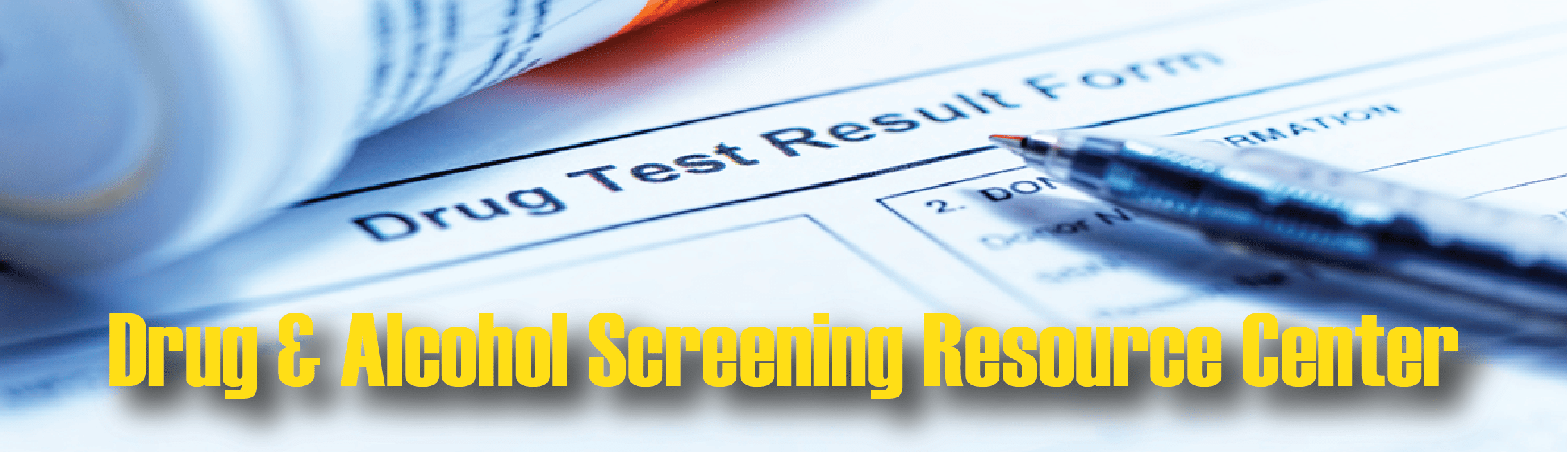 Drug Screening masthead