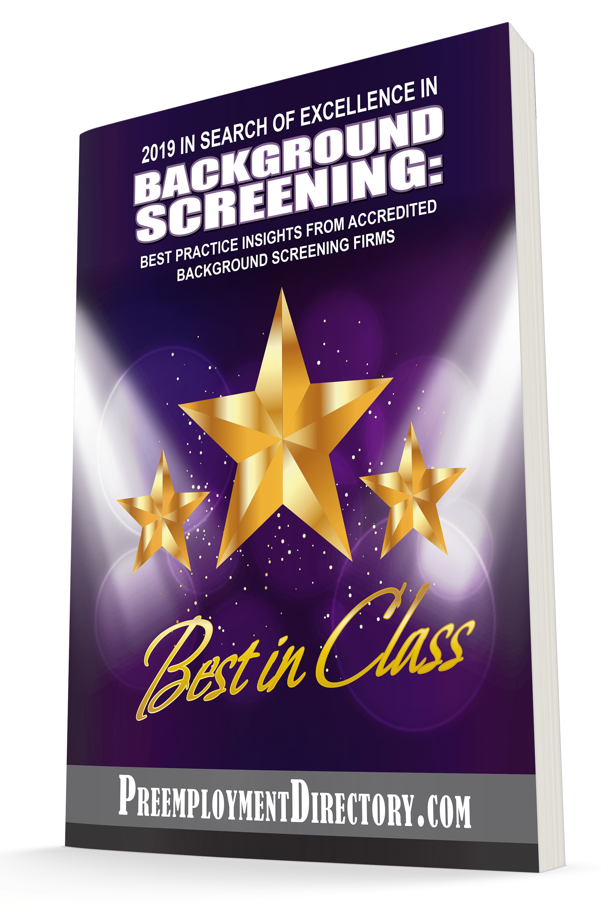 2019 In Search of Excellence in Background Screening Cover