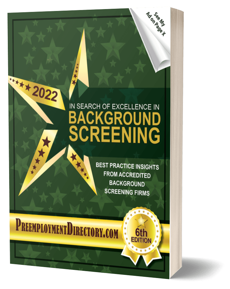 2022 In Search of Excellence in Background Screening Cover