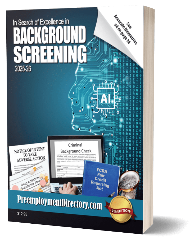 2025 In Search of Excellence in Background Screening Cover